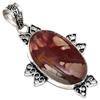 Pendant Designer Jasper Gemstone Handmade Mother's Day Silver Jewelry 2.25"