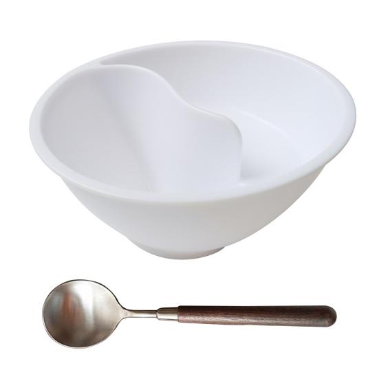 Чаша-сепаратор для хлопьев, влажная и сухая, спиральная, миска для хлопьев с ложкой, разделяющая молоко и хлопья, не допускающая размокания, хрустящие миски для закусок для взрослых и детей