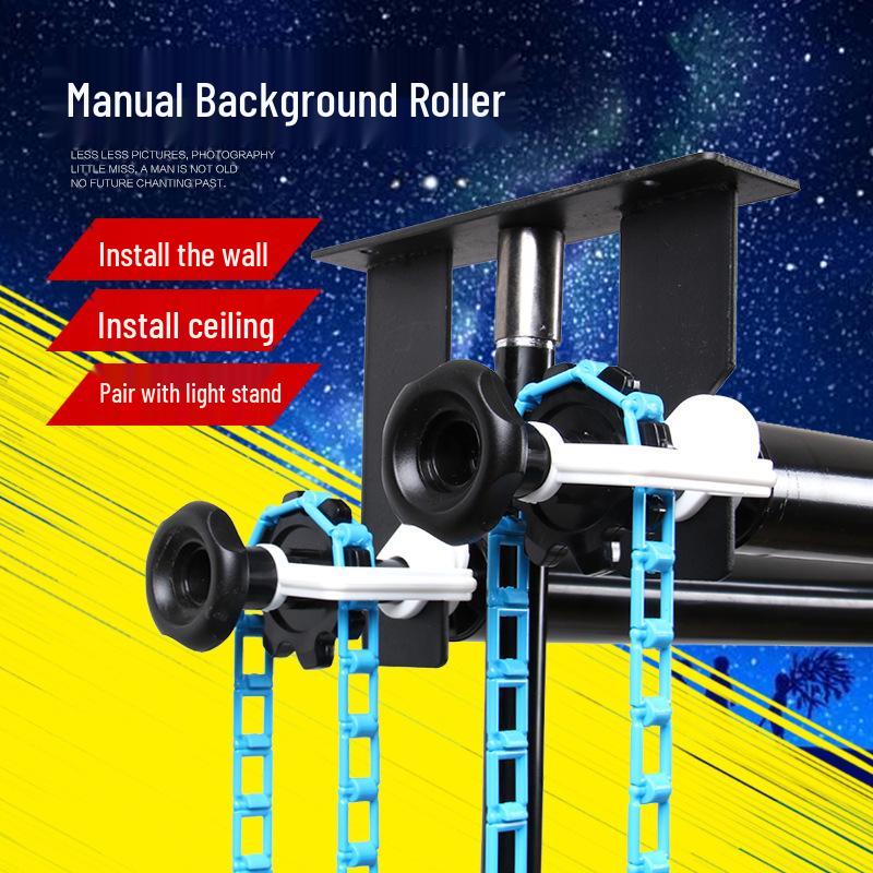 Photo Studio Lifting Equipment: Background Gantry & Light Reel Cloth Rack