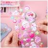 Kawaii Cartoon Soft Cute Little Rabbit 3D Pinching Relaxing Butt Stickers Cute DIY Mobile Book Decoration Stickers Festival Gift