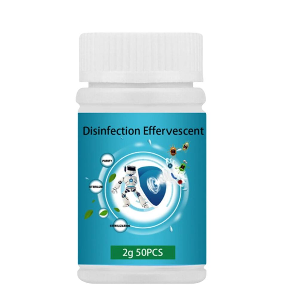 Swimming Pool Disinfectant Tablets, Effervescent Tablets, And Trichlorine Disinfectant 50pcs