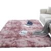 1PC Washable Fluffy Carpet Plush Rug Floor Mat Long Plush Tie Dye Large Size Soft Decoration Bedroom