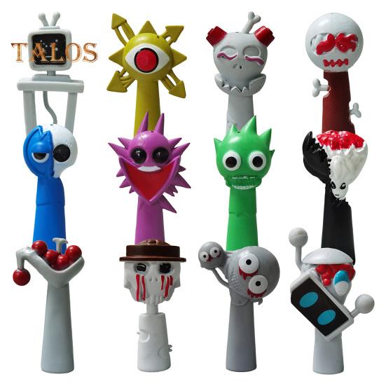 12 шт., мультяшный музыкальный игровой персонаж, фигурка персонажа из ПВХ, статуэтка, скульптура, игрушка, настольное украшение для детей и взрослых, подарок для фанатов игр