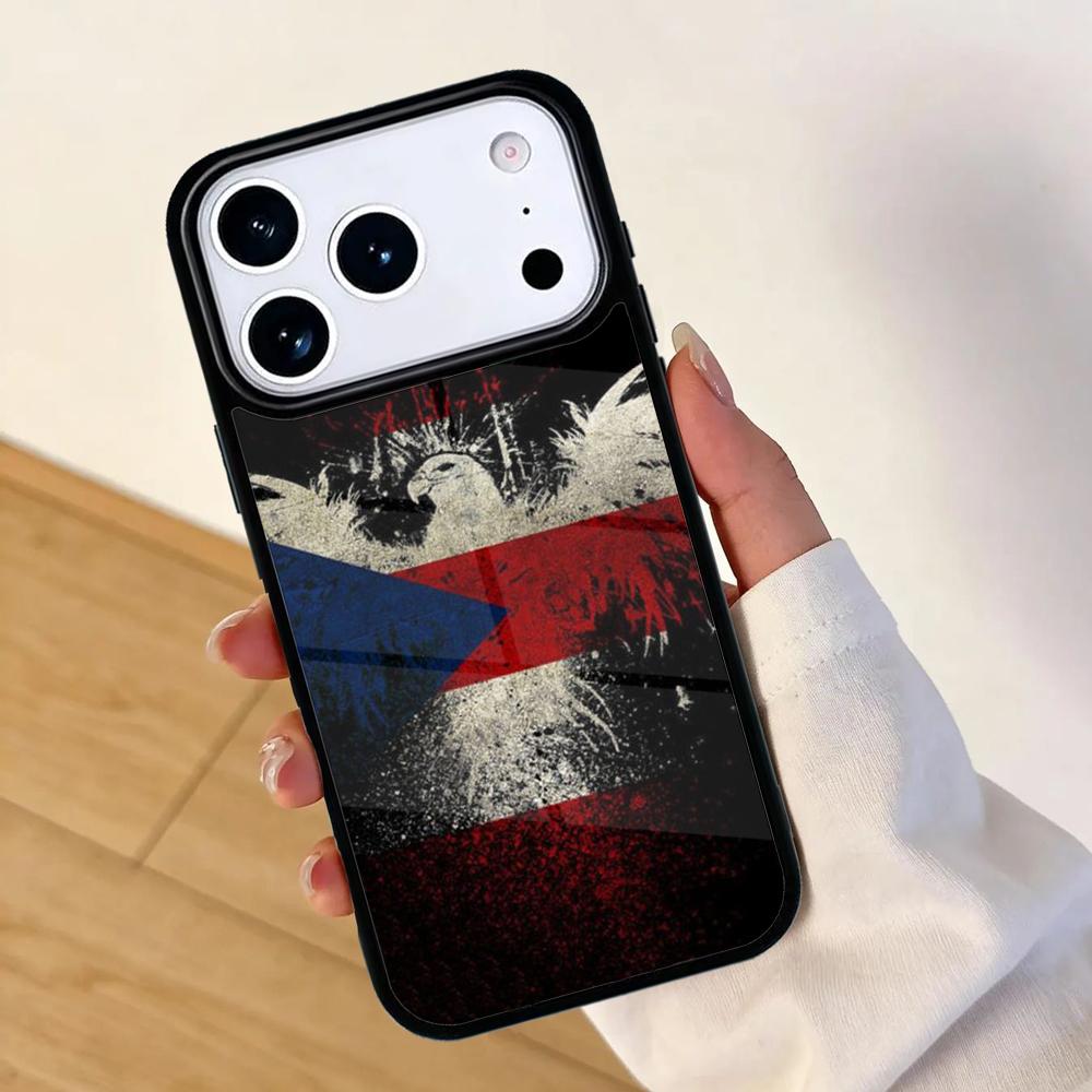Puerto Rico Flag Mobile Phone Case for IPhone 17 AIR 16pro Max 15 14 13 12 11 Bumper Cover