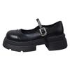Black Ankle Buckle Platform Pumps Women Japanese Style Patent Leather Mary Jane Shoes Woman Punk Thick Heels Lolita Shoes Mujer