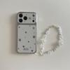 Новый Чехол для Телефона 2026 Серебряная Звезда в Горошек Для iPhone 17 Pro 16 15 14 Pro Max с Гальванизированной Рамкой Тонкий Ударопрочный Чехол