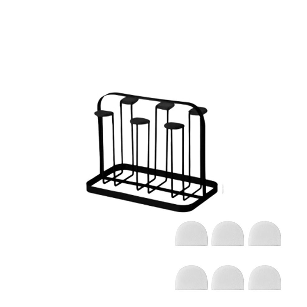 Минималистская железная сушилка для кружек, подставка для стеклянных чашек, полка для сушки бутылок на столешнице, полка для хранения для домашнего бара