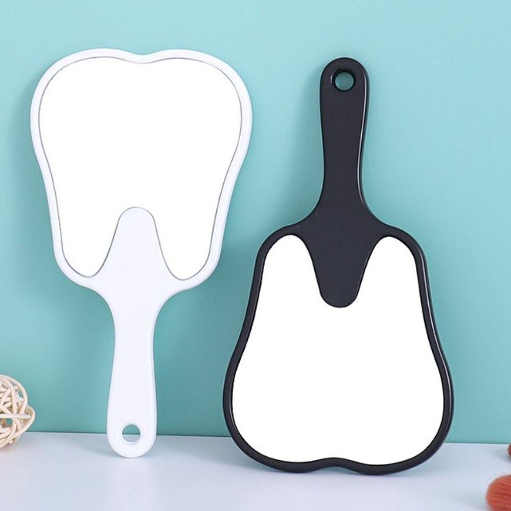 Пластиковое зеркало в форме зуба, портативное зеркало для макияжа высокой четкости, домашний декор