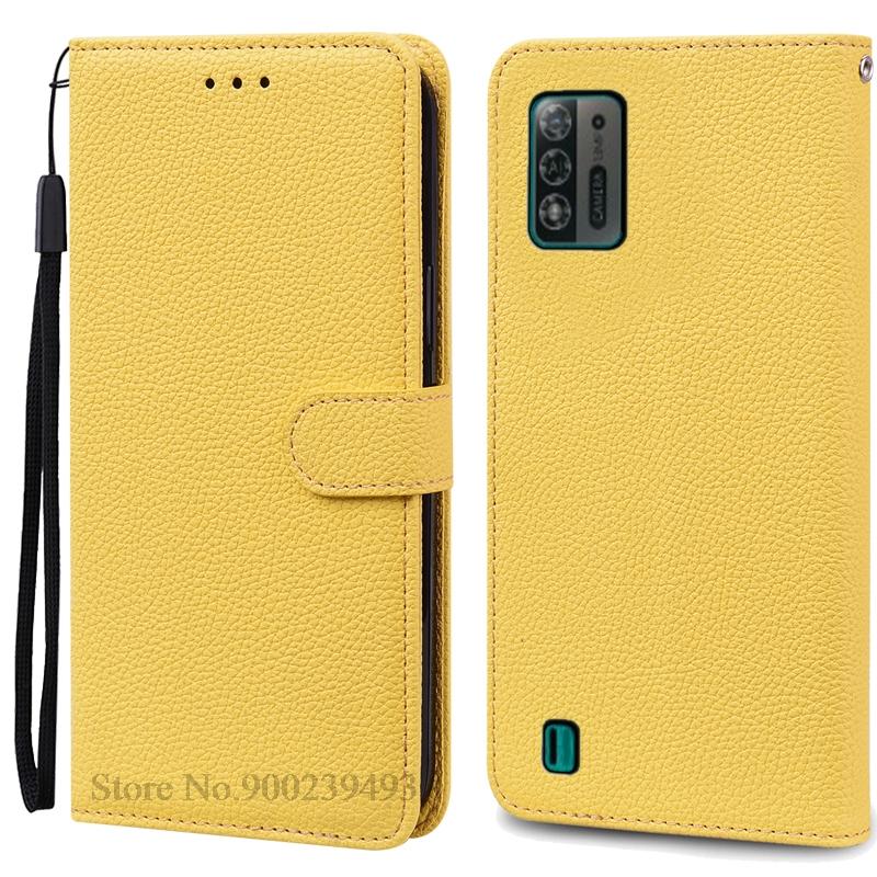 Чехол A52 Lite для ZTE Blade A52 Lite, мягкий силиконовый кожаный чехол-кошелек, чехол для ZTE Blade A52 Lite, чехол из ТПУ, задняя крышка Etui