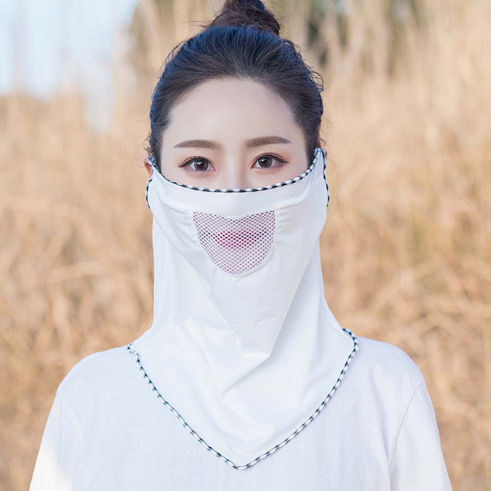 Outdoor Sun Protection Ice Silk Dew Nose Neck Protection Mouth Mask Neck Mask Face Cover Scarf