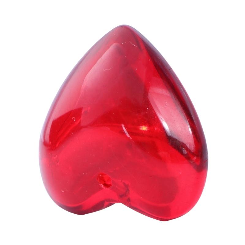 Love Heart Shaped Pendant Crystal Glass Peach Heart Loose Beads Charm for DIY Jewelry Necklace Earrings Making