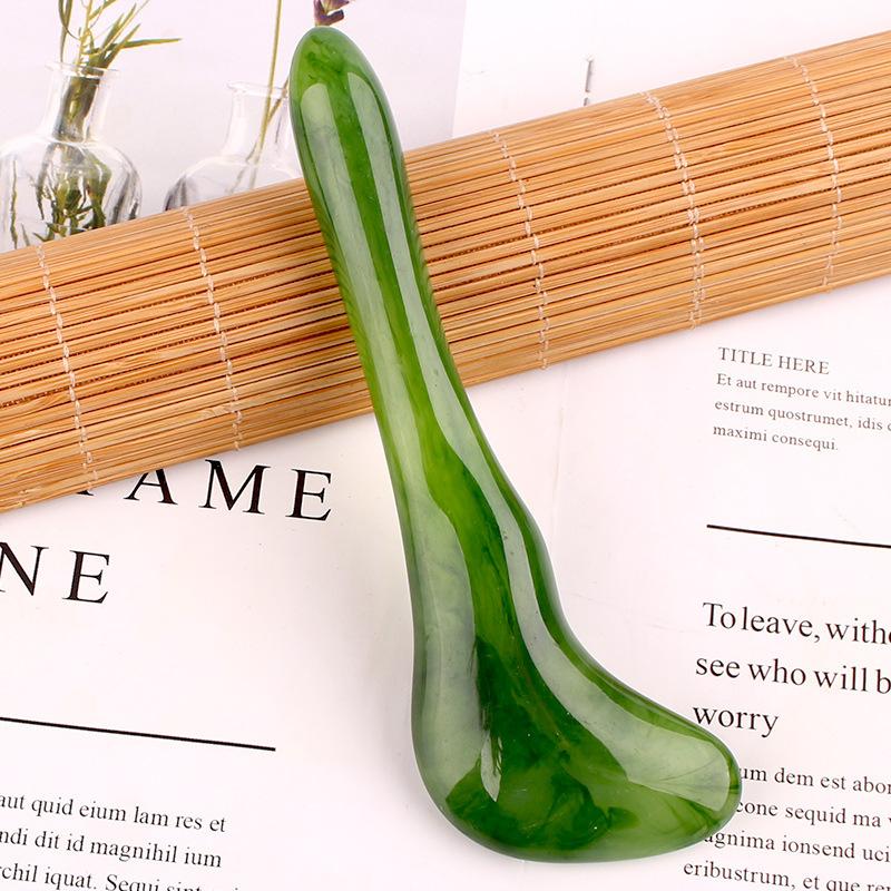 Натуральный камень Гуаша нефрит, красота для лица, скребковые массажные инструменты, прочный уход за кожей лица, Гуаша СПА, физиотерапия, роликовый ролик Gue Che