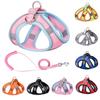 Дышащая сетчатая шлейка для щенков с мягкой подкладкой, поводок для собак, шлейка для маленьких собак и кошек, жилет Frech, бульдог, мопс, нагрудные ремни, аксессуары для собак
