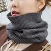 Winter Warm Women Cashmere Scarf Unisex Elastic Wool Knit Female Thicken Windproof Cycling Driving False Collar Scarf