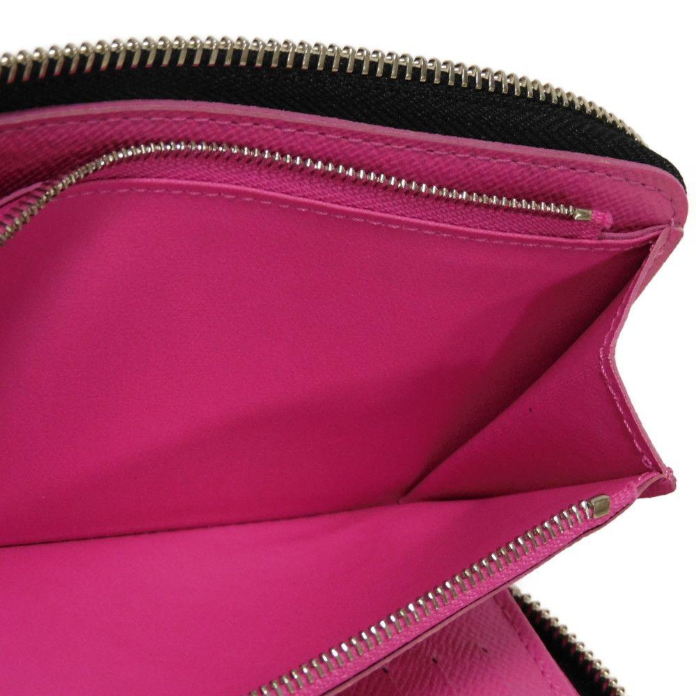 Used 12564 Zippy Wallet Vertical M30780 7940 Neon Pink New Zip Around Taiga Rama Monogram Rose Men's from Japan
