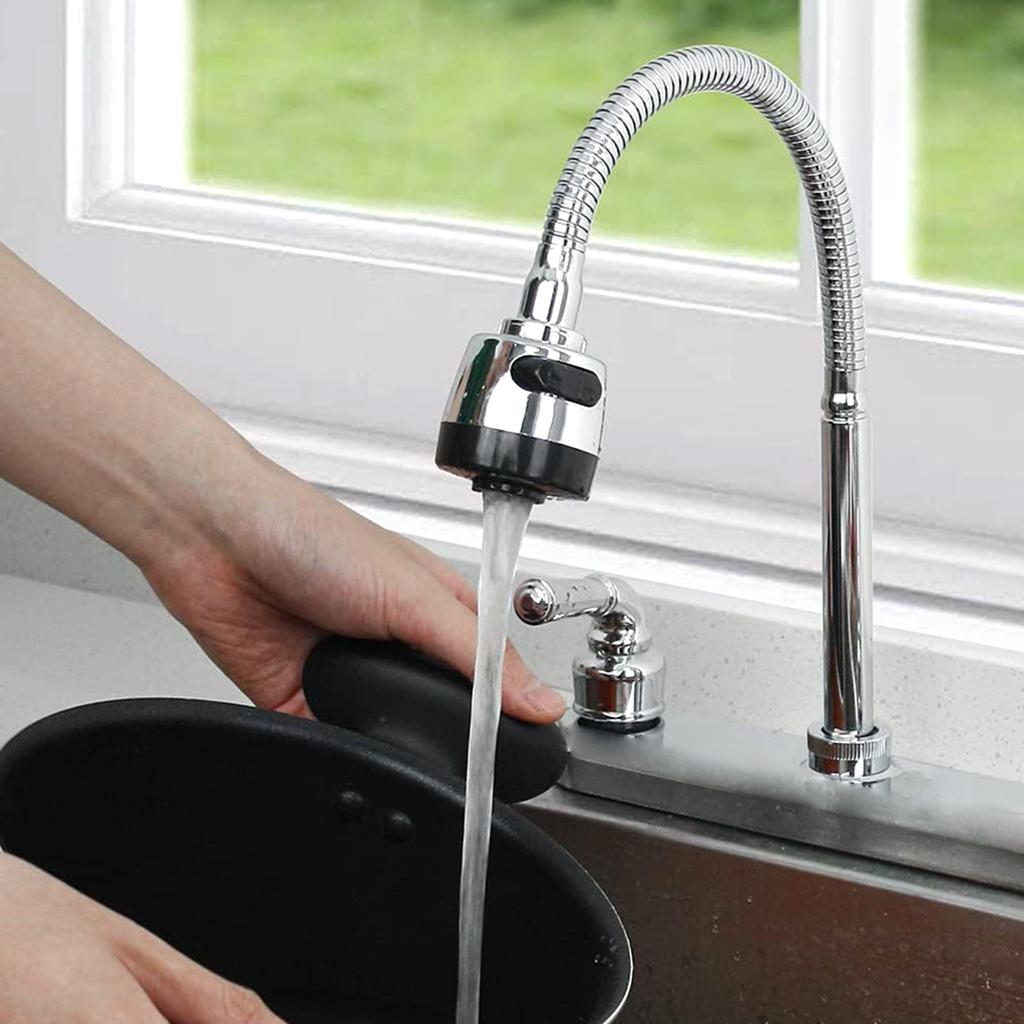 Смеситель для автодома, Смеситель для кухонной раковины автодома с вращающимся на 360 градусов распылителем, Гибкий излив, Набор смесителей для ванной комнаты автодома