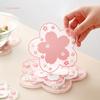 Cherry Blossom Coaster Tea Cup Mat Japan Sakura Coaster Insulation Mat Non-Slip Mat for Tea Milk Mug Cup Coasters 1PC Mat