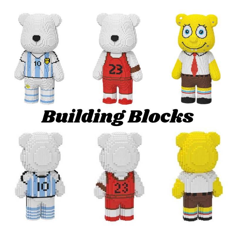 Маленькие мультяшные строительные блоки для детей Bearbrick