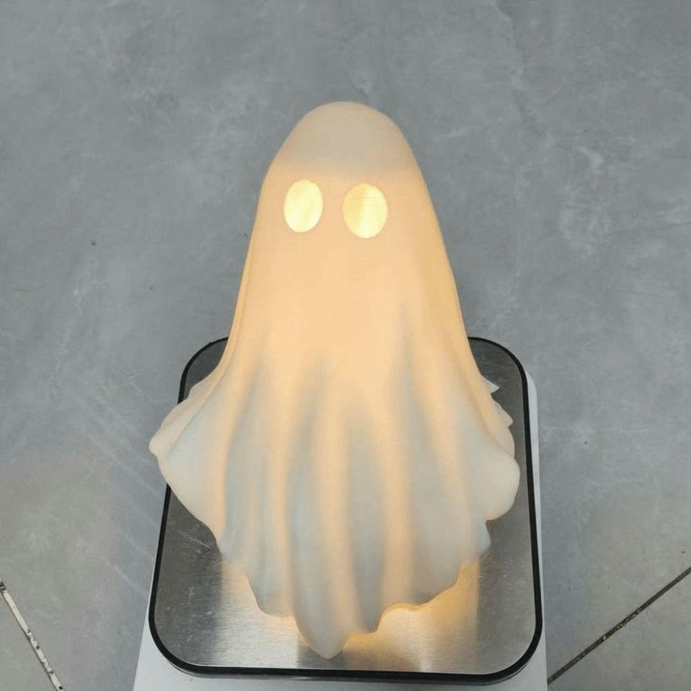 Compact Size Ghost Table Decor Warm White Miniature Nightlight Festival Giftseekers