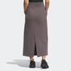 Adidas Solid Logo Sport Casual Maxi Skirt Women Bottoms Charcoal-Grey IM8855