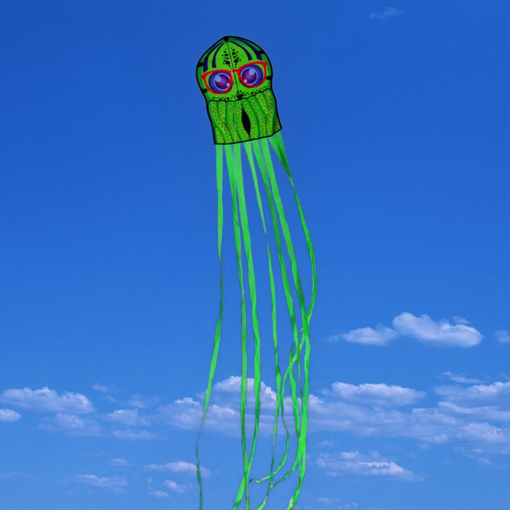 3 шт. детские воздушные змеи в виде осьминога, игрушечные воздушные змеи с мультяшными животными и длинным хвостом для поездки в пляжный парк на открытом воздухе