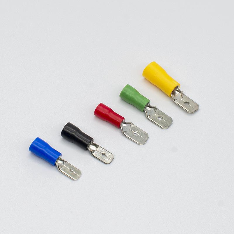 MDD1.25-250/110/187 Male Pre-insulated Spade Terminal Connector 6.3/4.8