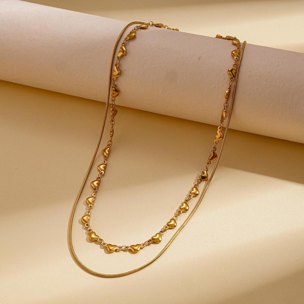 Подвеска-кулон из нержавеющей стали Солнце Сердце Крест с бриллиантовой инкрустацией - Элегантный чокер высокого класса