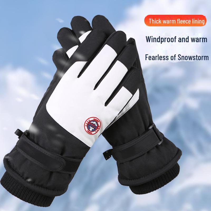 Зимние термоперчатки унисекс: Утепленный, водонепроницаемый, ветрозащитный, нескользящий, идеально подходит для катания на лыжах и велосипеде