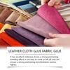50ml Fabric Glue with Scraper Permanent Crystal-like Clear Adhesive Anti-Clogging Tip Strong Bond Cloth Glue