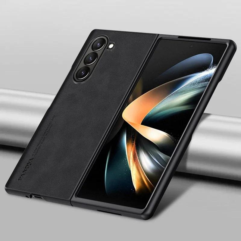 Роскошный чехол из овчины для Samsung Galaxy Z Fold SE, матовый силиконовый защитный противоударный бампер для Samsung W25 Zfold SE Fold6 5 4