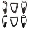 Car Real Carbon Fiber Texture Gear Shift Panel Frame Gear Knob Cover Head Trim For BMW F30 F10 F15 F07 F20 F21 F34 F35 3GT 5GT