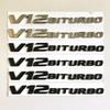 Suitable for the new V8BITURBO side label C63 G63 S65 fender V12 supercharged car logo letters