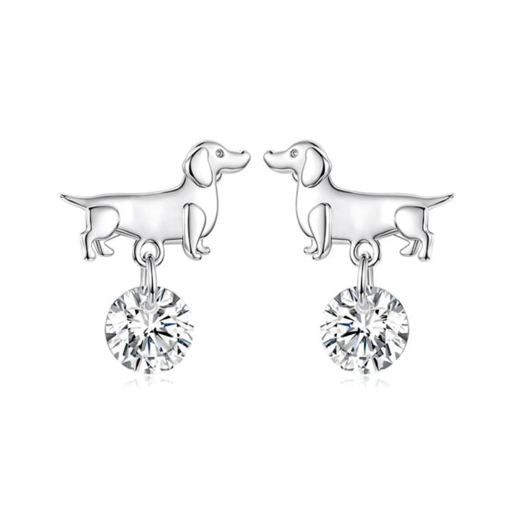 Cute Dachshund Earrings Versatile Pet Accessories