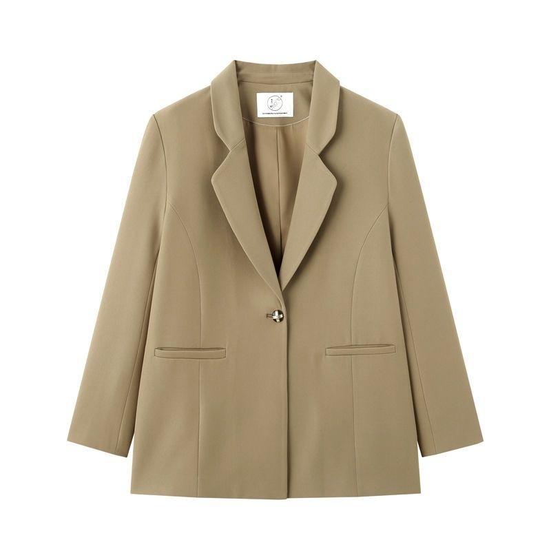 Фиолетовый блейзер женский весенне-осенний дизайн Sense твил ретро повседневный и тонкий маленький костюм