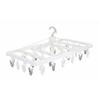 Towa Sangyo Laundry Drying Hanger, White, 65.5 X 34 X 28 Cm, Bathroom Dryer Compatible, MS Corner Hanger with 32 Clothespins, Product Number 25276