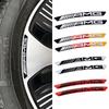 GMO3 4Pcs Car Tire Contour Stickers Metal Decorative Accessories For Mercedes Benz AMG W177 W176 X166 X167 C257 C218 X253 C118 C117