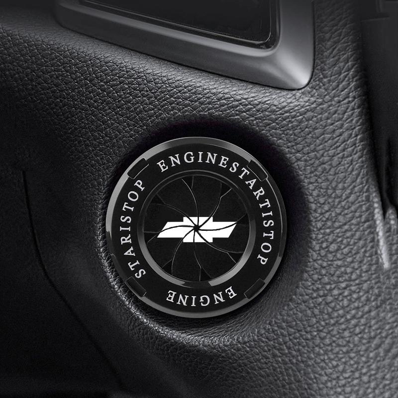 Car Keyless Start Cover Ignition Button Decorative Ring For Chevrolet Spark Captiva Cruze Malibu Equinox Trax Camaro Blazer
