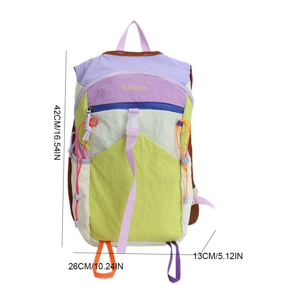 Nylon Outdoor Rucksack Multicolored Travel Daypack Portable Travel Backpack School