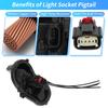 X Autohaux Rear Left Tail Light Bulb Holder Harness for Vauxhall for Astra K No.39001577