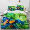 3D Rockman Megaman Game Cartoon Bedding Set Duvet Cover Sheet Print Bed Set Pillowcase Full Queen King Size Comforter Bedroom