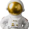 -Смоляная статуэтка Космическая фигурка Фигурка космонавта Украшение Скульптура для детской комнаты Книжной полки, Спальни,
