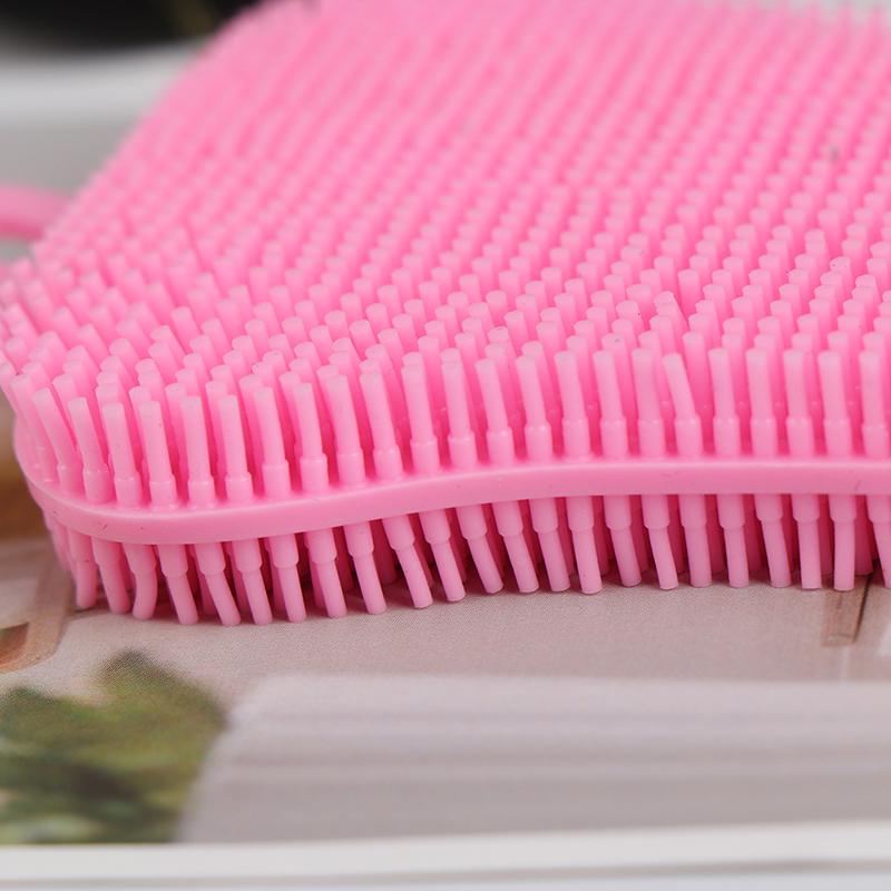 Silicone Dish Washing Brush Pot Pan Sponge Scrubber Kitchen Cleaning Tool