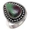 Ruby Zoisite Gemstone Handmade Silver Jewelry "8.5"