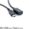 Мини USB-папа на Type-C-маму Кабель-адаптер для зарядки и передачи данных