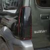 Taillights Covers Rear Lamp Housing ABS Tail Light Decoration For Suzuki Jimny 2007-2017 Exterior Accessoriess (Smoked Black)