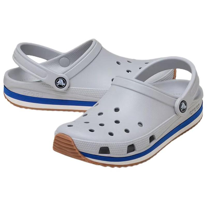 Crocs Crocband Casual Series Minimal Versatile Outdoor Breathable Clogs Unisex Gray 212831-1FT