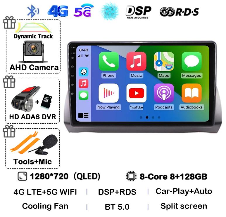 Android 14 Carplay Auto For Fiat Argo 2019 2020 2021 2022 Stereo Multimedia Autoradio DSP Car Radio Video Player GPS 360 Camera