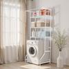 VEVOR Over Washer and Dryer Storage Shelf, 3 Tiers Laundry Room Drying Rack with Hanger Rod and Hooks
