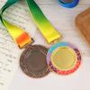 Металлические наградные медали с шейной лентой Золотой Серебряный Бронзовый стиль для спорта, учебы или любого соревнования Диаметр