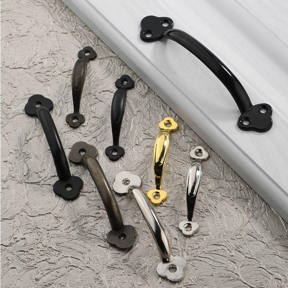 Zinc Alloy Arched Cabinet Door Handles Bronze Wardrobe Door Handle For Cabinet Wardrobe Drawer